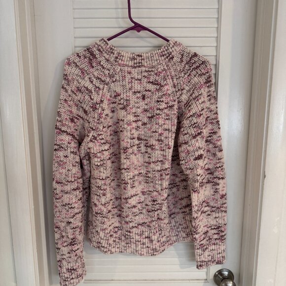 Faherty Painters Crew Sweater In Painted Rose - Medium - Picture 3 of 9